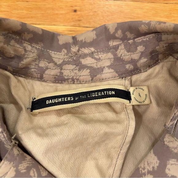 Daughters of the Liberation Anthropologie leopard print rain jacket - Picture 9 of 11